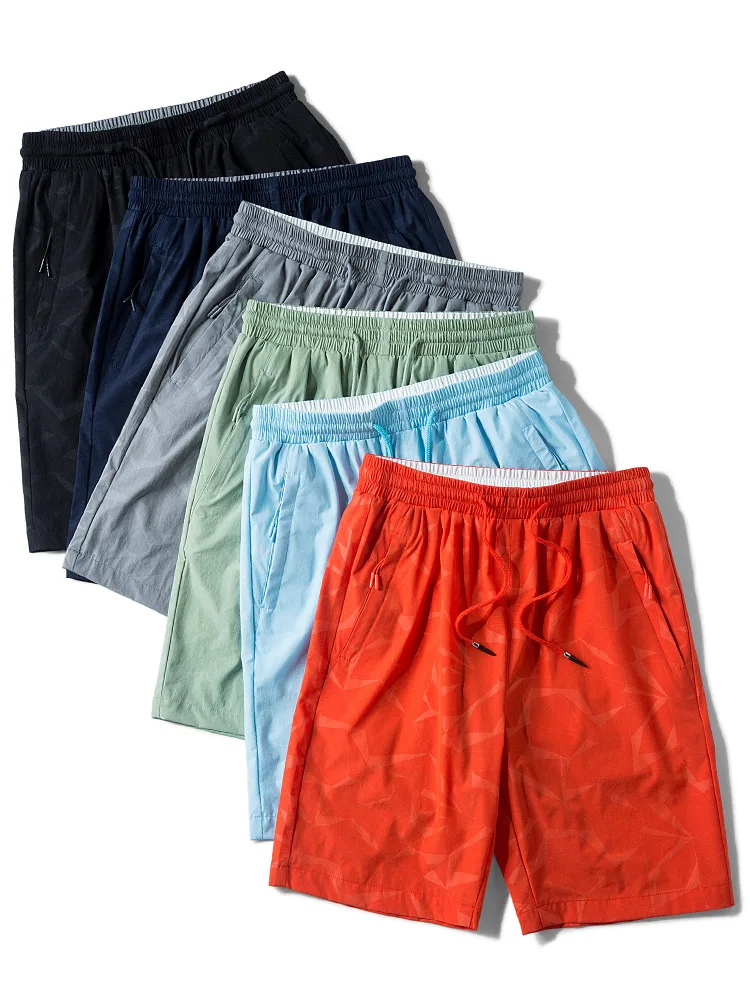 Shorts Sportswear Zip Pockets Casual Short Men Plus Size Loose Beach Shorts 8XL