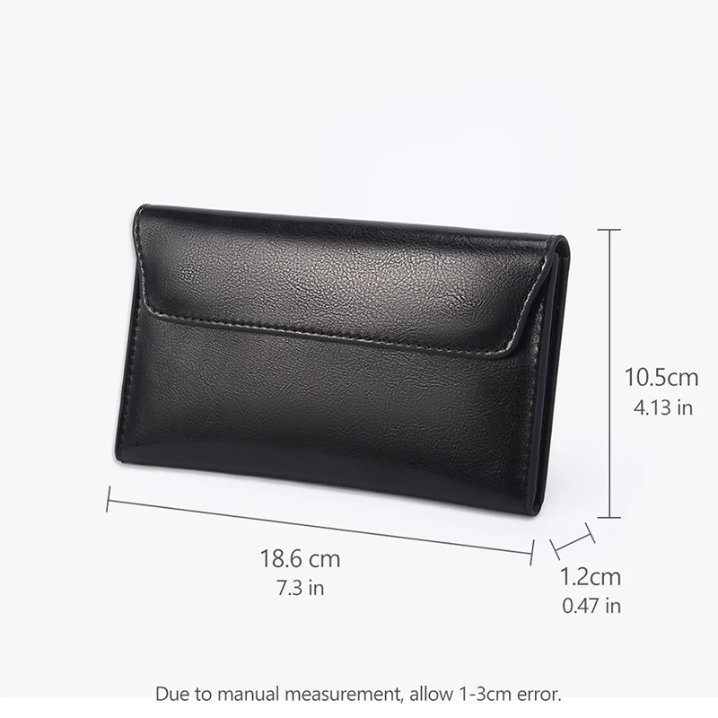 Ellovado Genuine Leather Wallet Woman Solid Color Flap Clutch Bag With Detachable Card Holder Minimalist Retro Soft Phone Purse