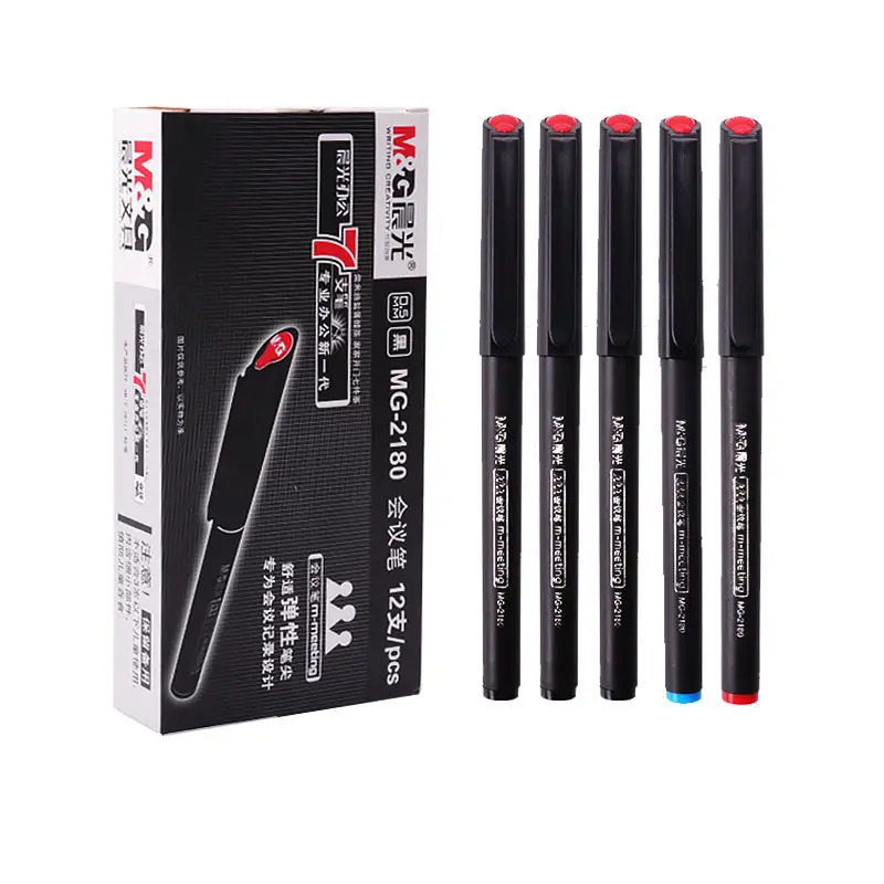 

Ручка гелевая M & G черная быстросохнущая, 3 шт.