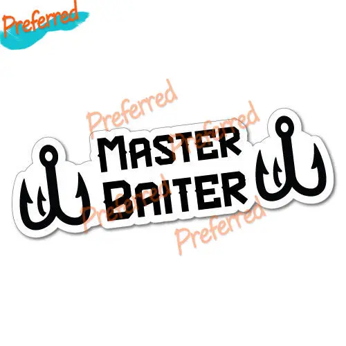 

Наклейка Master Baiter, наклейка, лодка, рыболовные снасти, 4x 4, высокое качество, KK, виниловый чехол, царапины, водонепроницаемая ПВХ автомобильная...