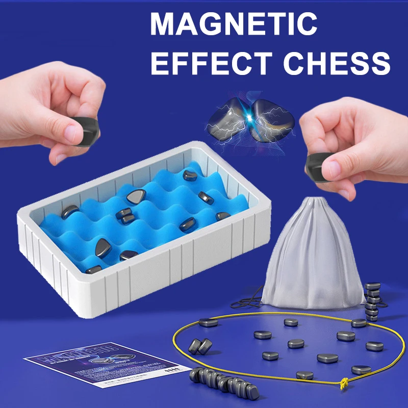 

Magnetic Battle Chess Educational Checkers Game Portable Chess Board Party Supplies Chess Set For Home Family Gathering