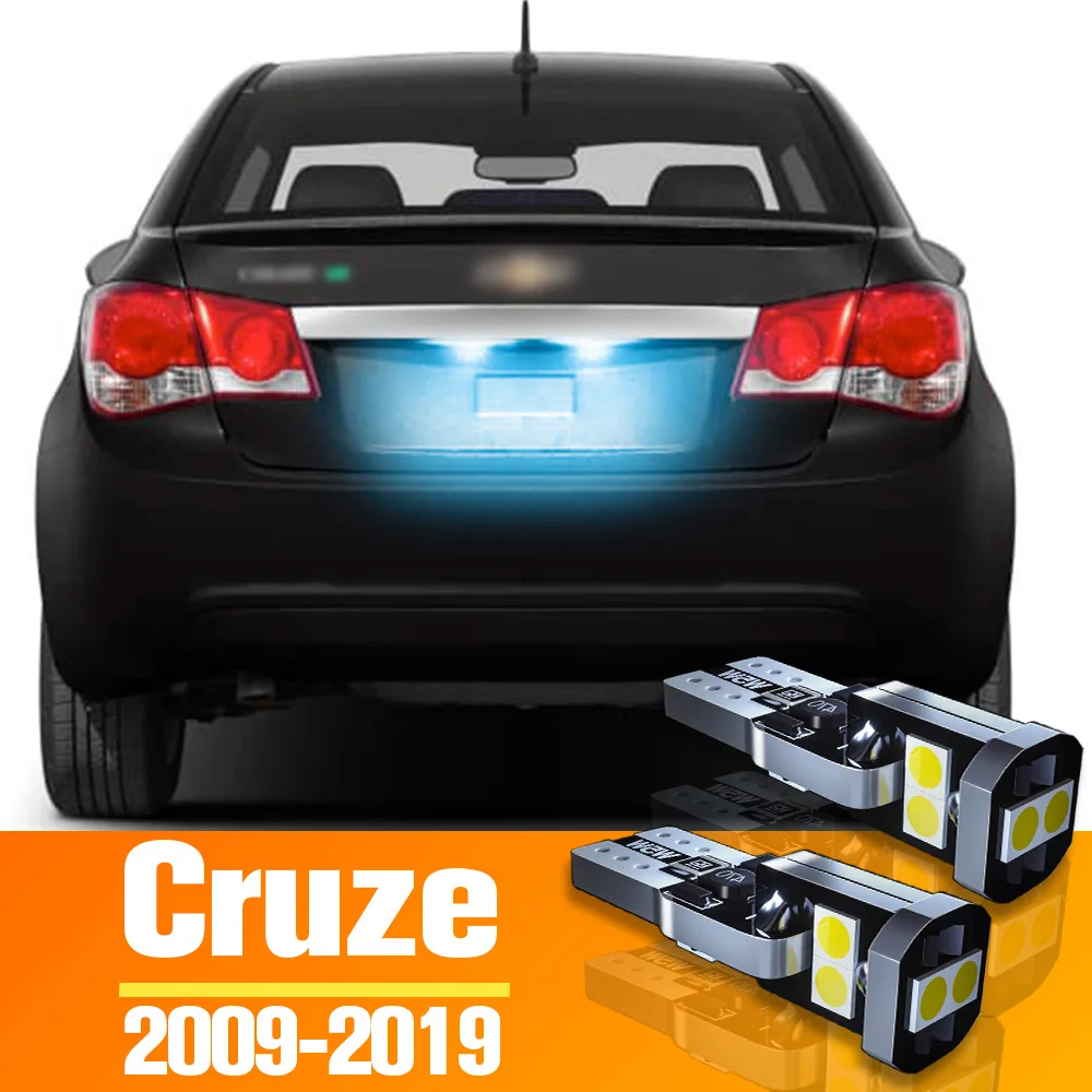 

2pcs LED License Plate Light Bulb Accessories For Chevrolet Cruze 2009 2010 2011 2012 2013 2014 2015 2016 2017 2018 2019