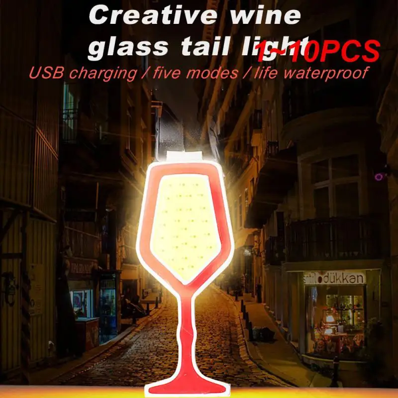 

1-10 шт., водонепроницаемый фонарь с Usb-зарядкой
