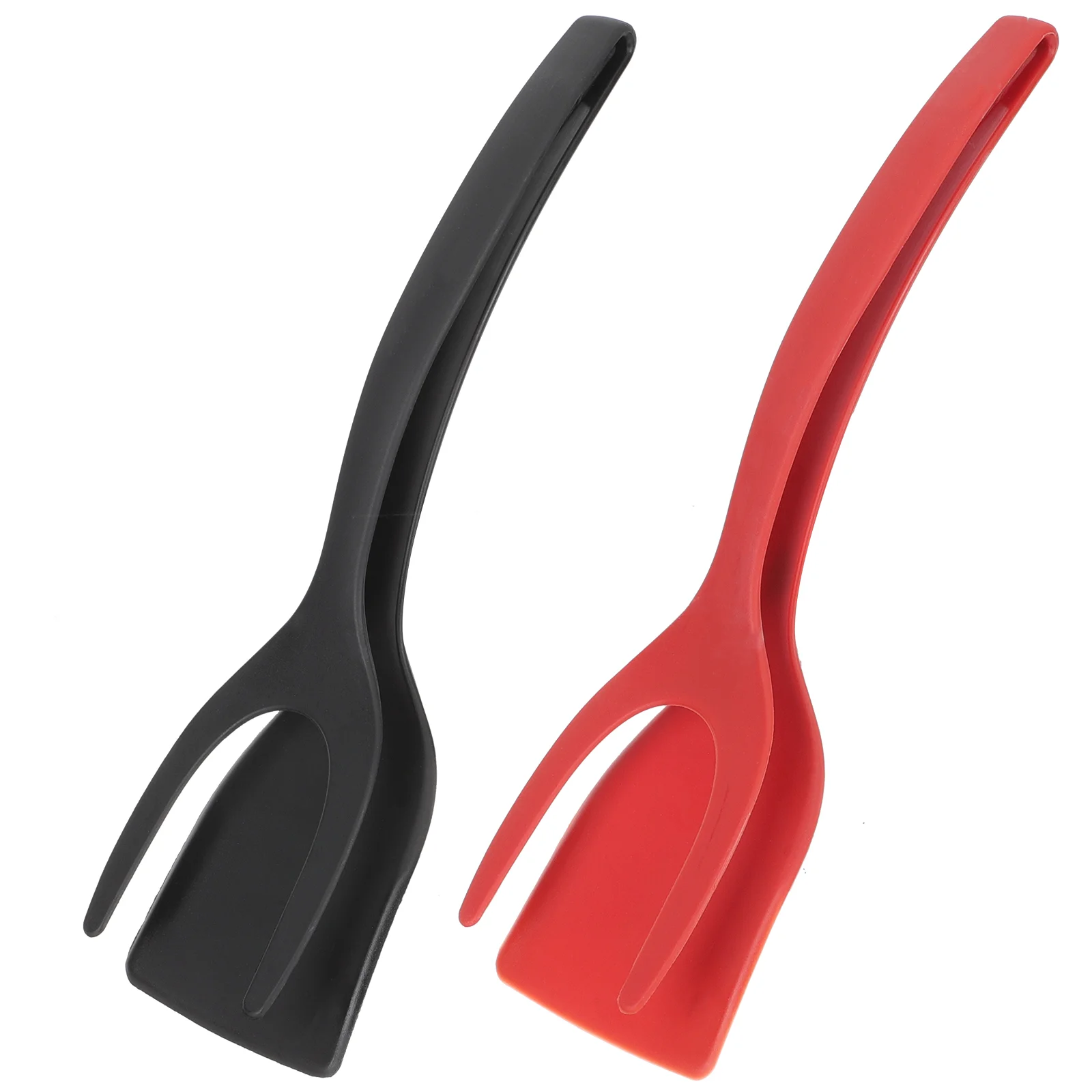 

2pcs Silicone Spatula Tongs Flipping Omelette Spatula Egg Pancake