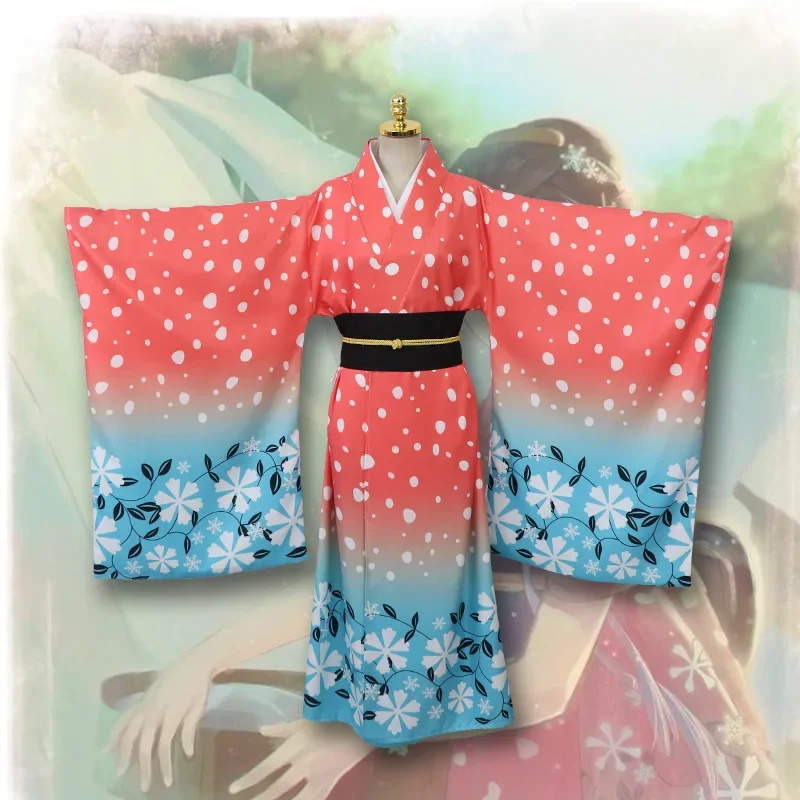 Женский костюм для косплея из аниме рассекающий демонов кимоно акана в японском