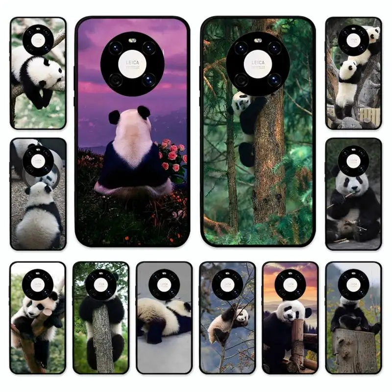 

Cute Animal Panda Phone Case for Huawei Mate 20 10 9 40 30 lite pro X Nova 2 3i 7se