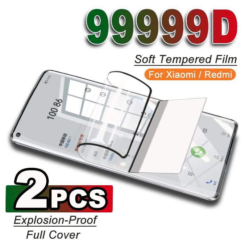 

2Pcs Soft Ceramic Tempered Film For Xiaomi 12 12T 12X 12S 13 11 Pro Ultra Lite Screen Protector Redmi Note 12 11 11S 10 9 8 Pro