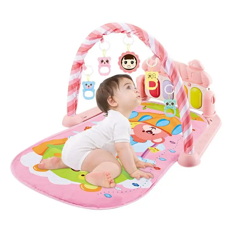 

Baby Play Mat Tummy Time Mat Baby Activity Center With Detachable Toys For Stage Sensory & Motor Skills & Cognitive Development