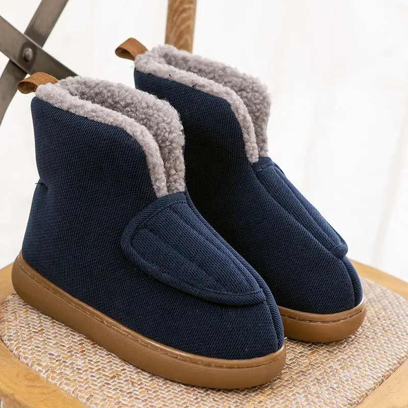 

Large size 48-49 Snow boots women winter warm plush boots for women non slip platform High top shoes Mom cotton botas mujer