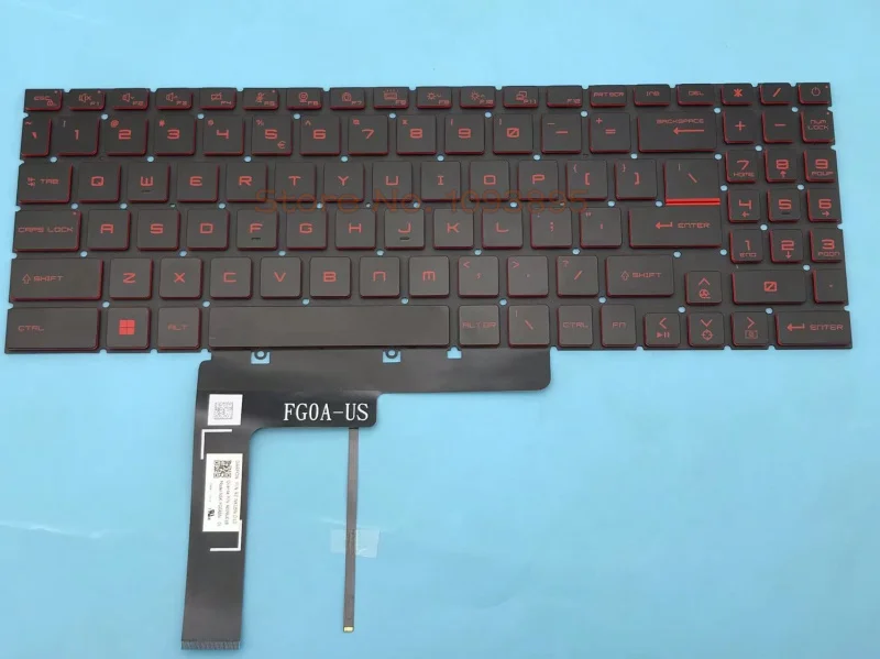 

Новая английская клавиатура для ноутбука MSI Katana GF66 11SC 11UC 11UD 11UE 11UG английская клавиатура с красной подсветкой