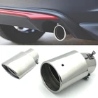 Выхлопная труба для автомобилей до 63 мм, универсальная, из нержавеющей стали, для выхлопной системы, глушитель, 1 шт.