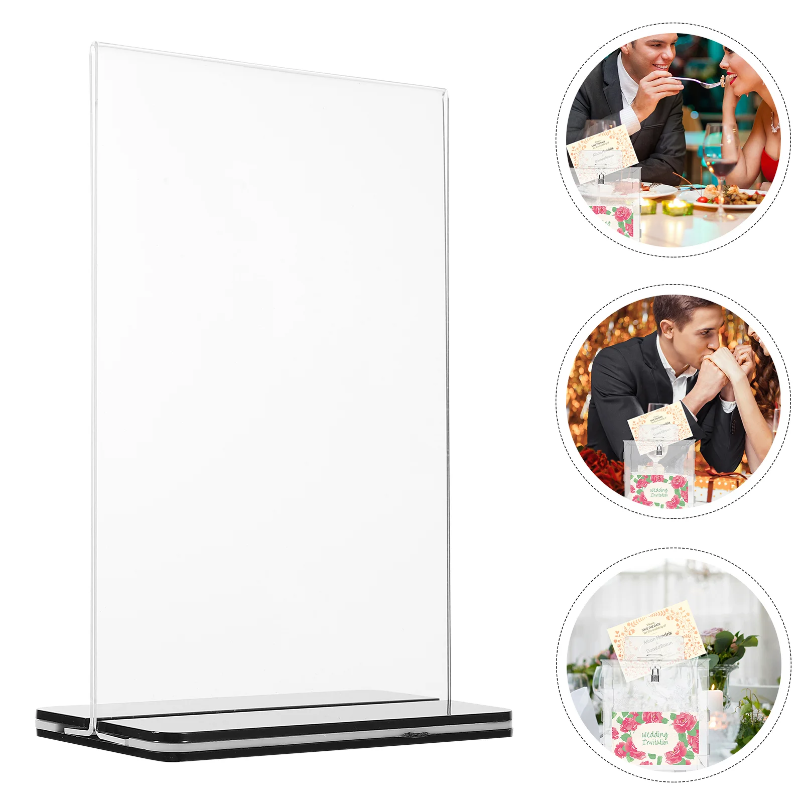 3 шт. прозрачная подставка вращающаяся фоторамка свадебный знак держатель для