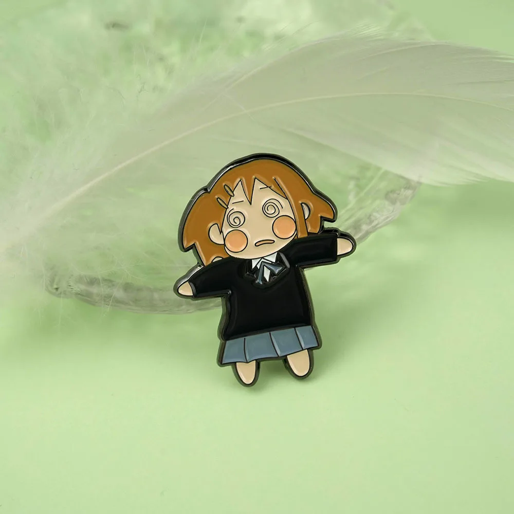 Фото Хирасава Юй Эмалированные булавки Аниме K-ON! Значок на лацкане, брошь, украшение, ювелирные изделия №5