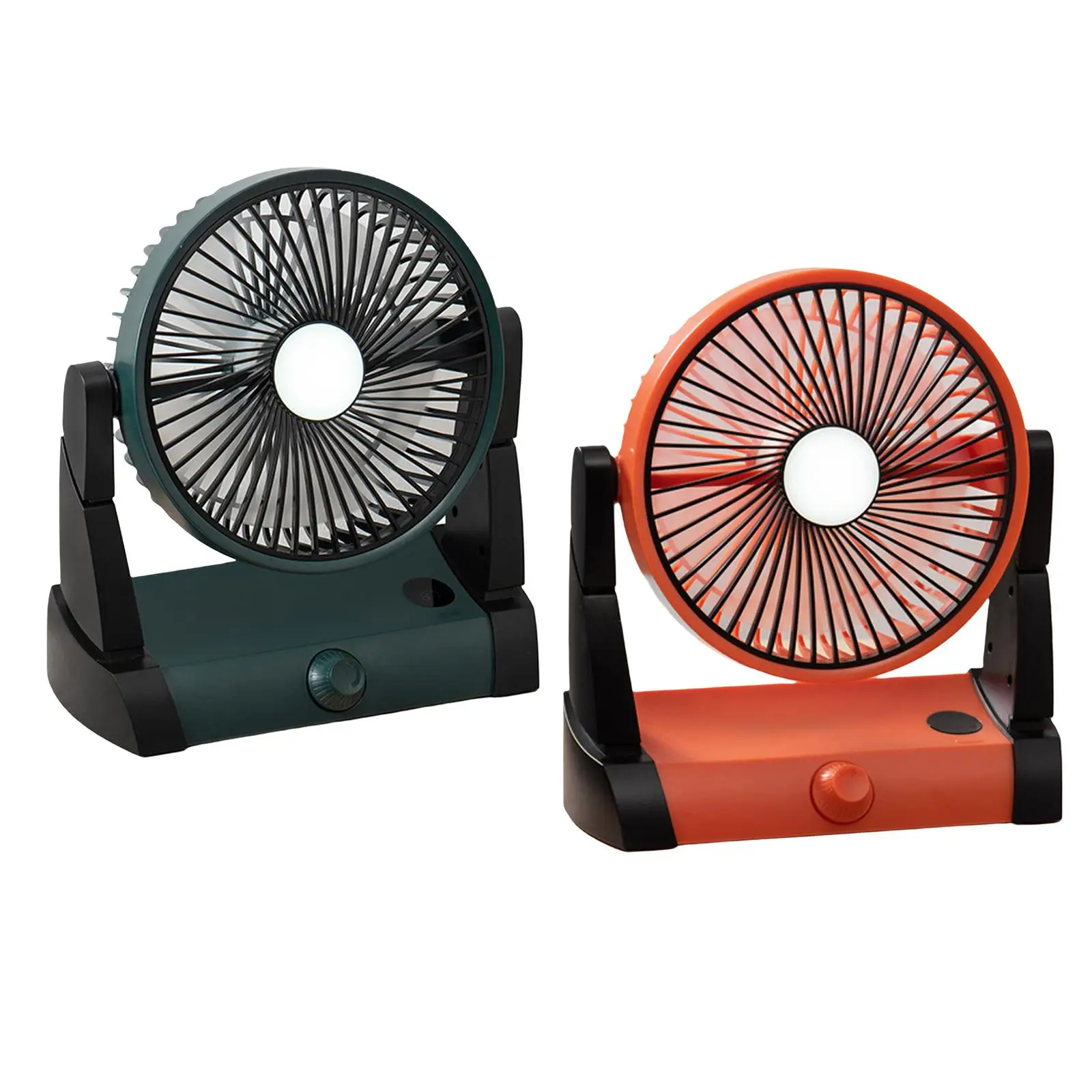 

Portable Camping Fan with LED with Hook Rechargeable USB Battery Operated for Fishing Car RV