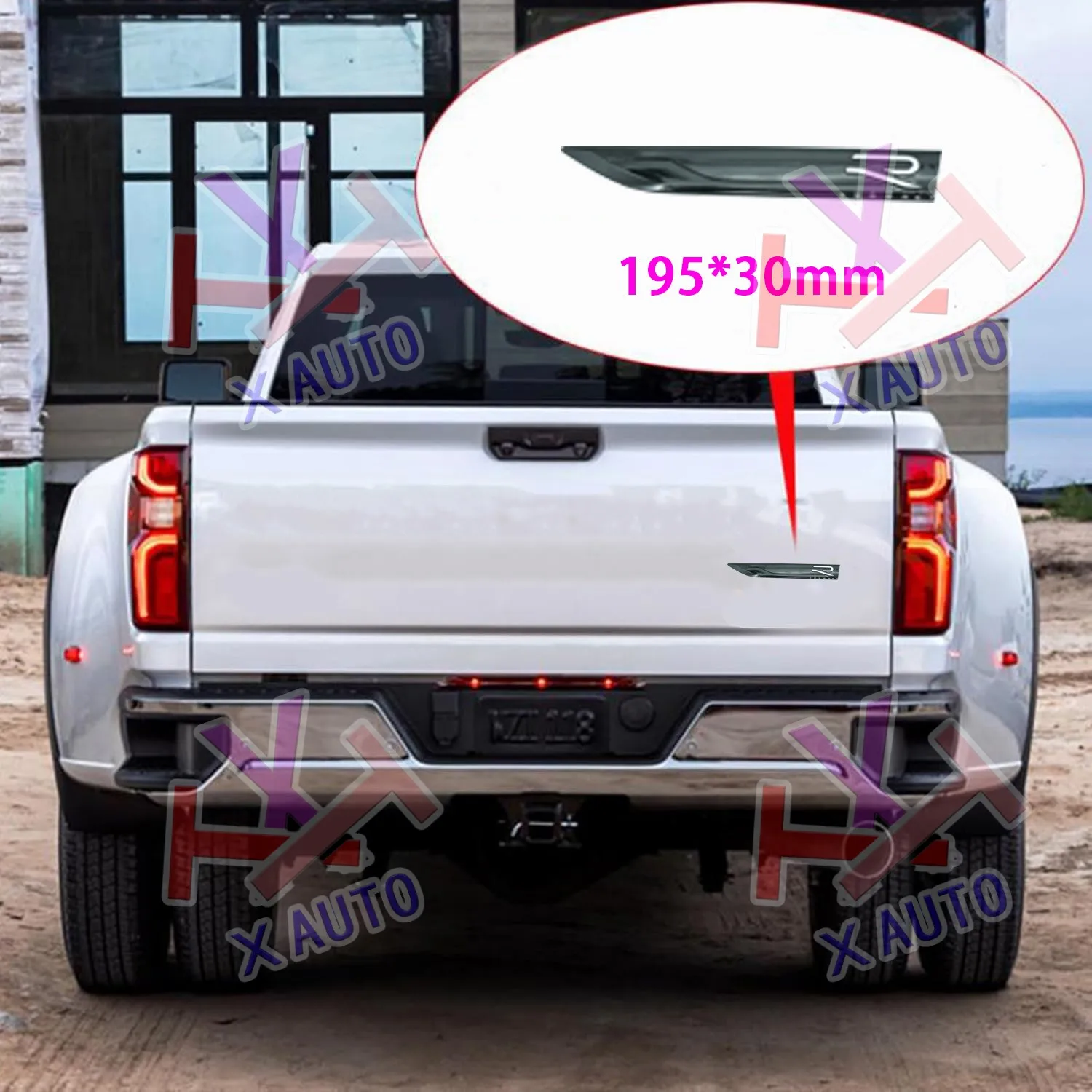 Фото 2 шт. Новый 3D металлический значок на крыло с буквами автомобиля Логотип Rline Fender Боковое крыло Наклейка Эмблема Значок для Golf 6 7 8 MK6 MK7 MK8 №4