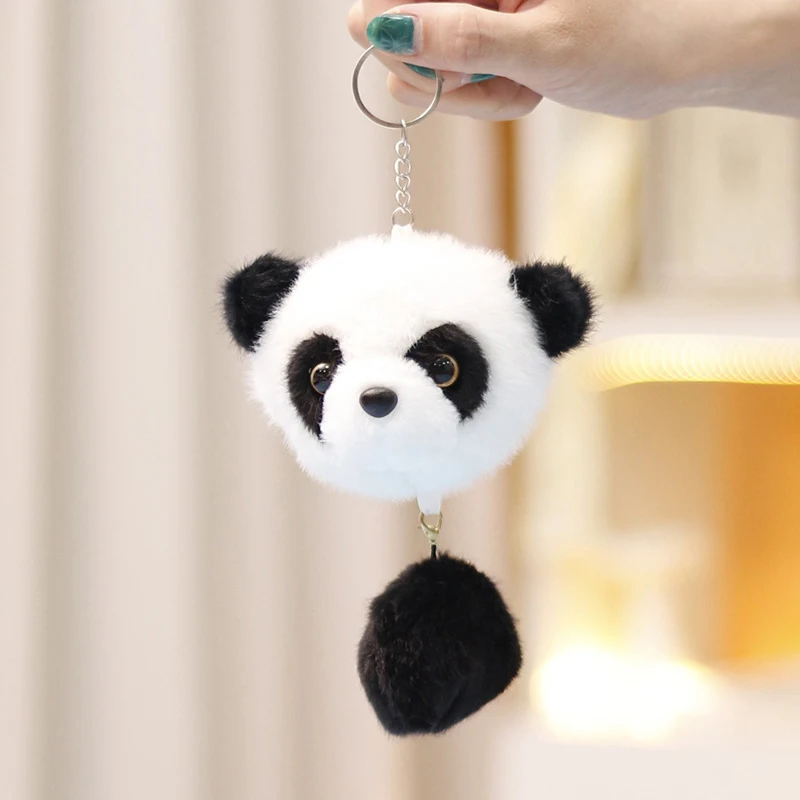 Милая панда искусственная Подвеска для сумки милый маленький енот плюшевый