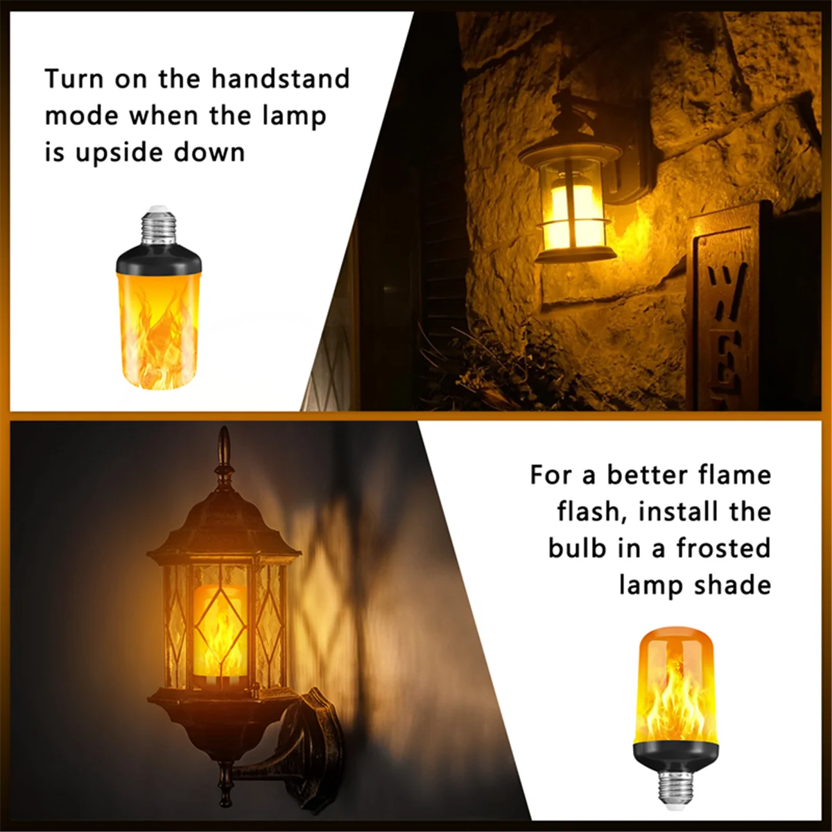 Светодиодная лампа с эффектом пламени E27