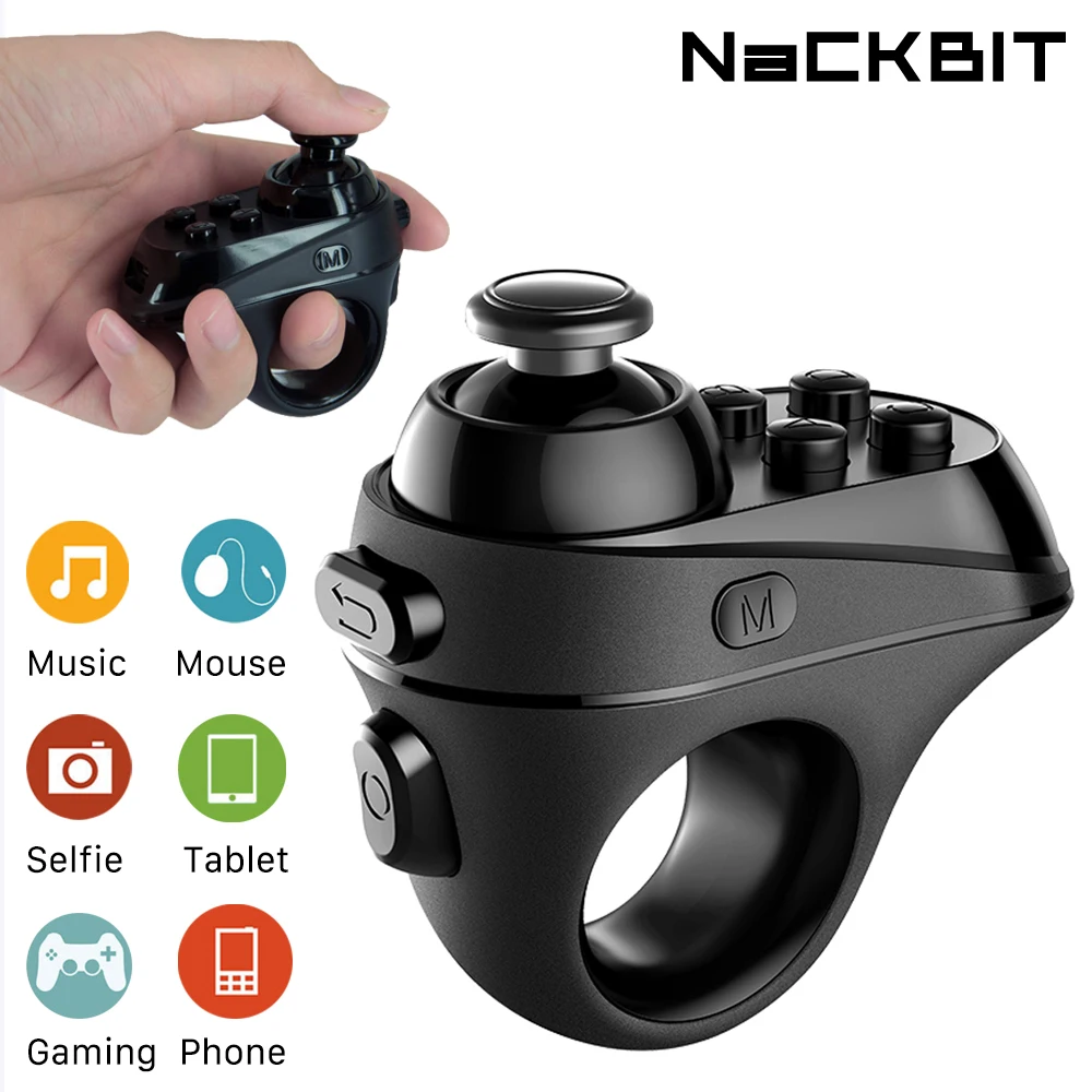 

Wireless Bluetooth-compatible Finger Game Controller Handle Adapter Mouse Gaming Mice Mause Support Android iOS system