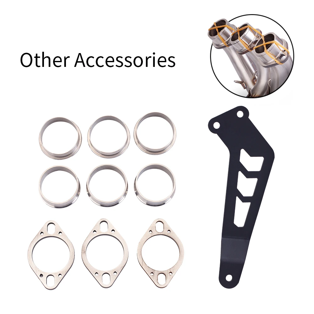 Для Yamaha MT09 FZ09 XS900R Полный комплект выхлопной системы мотоцикла модифицированная