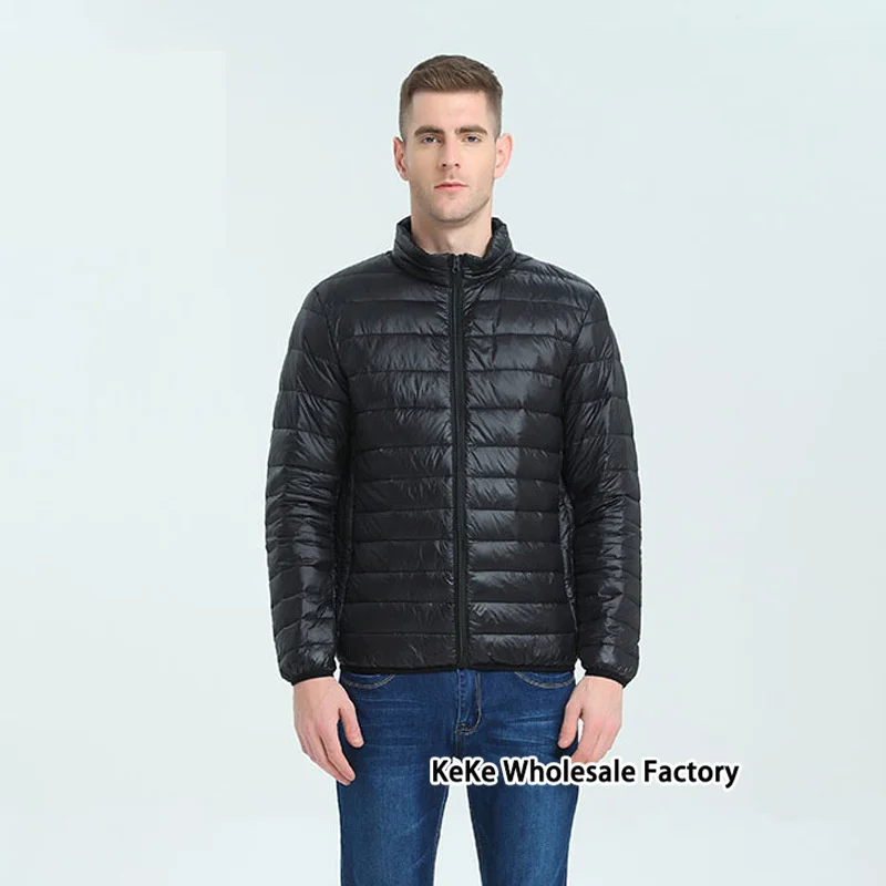 2023 New Brand Winter Men Down Coats Fashion Casual Thick Warm Solid Color Down Jackets Men's Slim Fit Coats Tops Comfortable