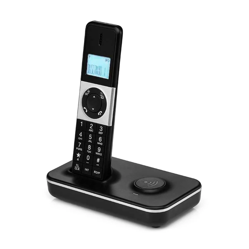D1002 Fixed Line Phone 100-240V Digital Cordless Caller ID Telephone Number Storage for Home and Office Hotel