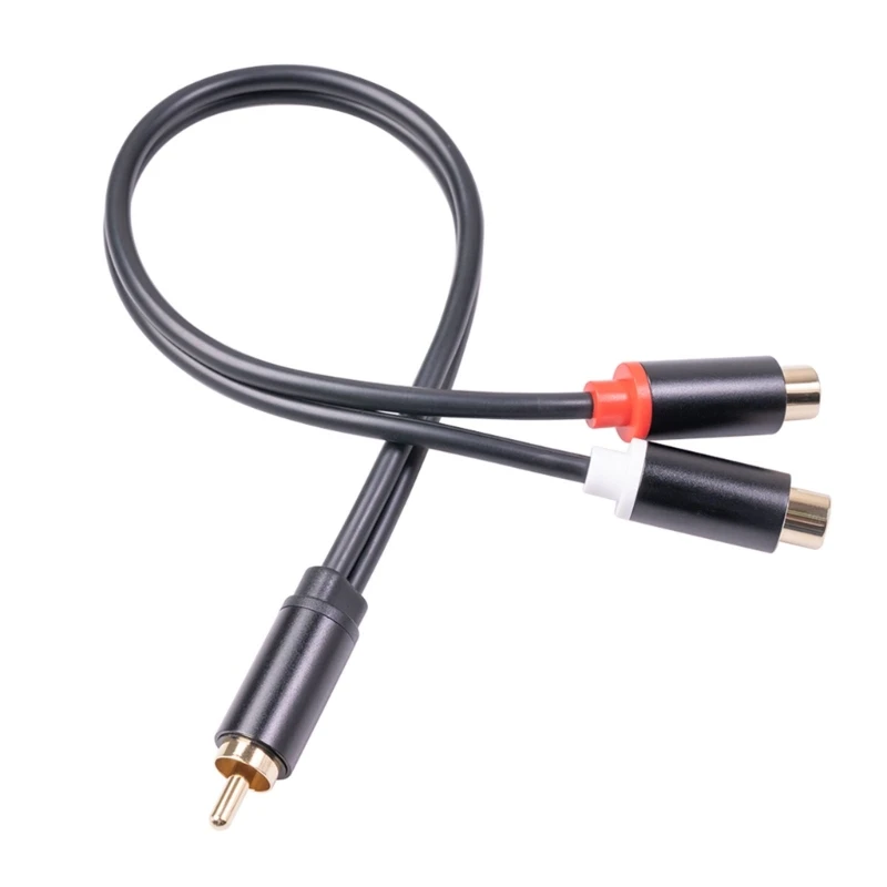 

RCA Male To RCA Female Connector Stereo Cable Y Plug 1 To 2 RCA Adapter DropShipping