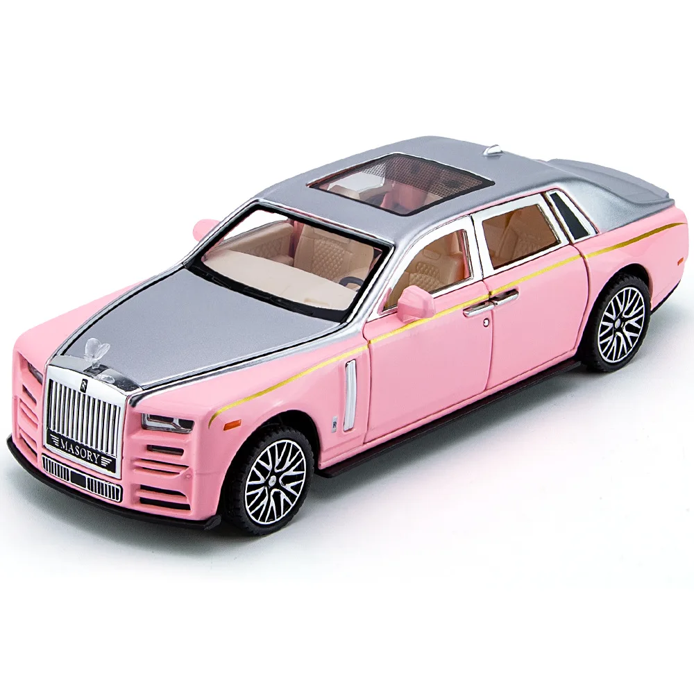 

1:32 Scale Rolls Royce Phantom Mansory Metal Model With Light And Sound Diecast Car Pull Back Vehicle Toys Collection For Gifts