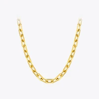 enfashion punk square chain necklaces for women gold color stainless steel goth necklace fashion jewelry christmas collar p3159