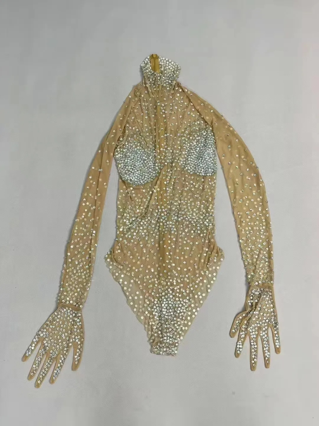 Сексуальное боди со стразами для сцены одежда танцев на пилоне клубная вечеринка