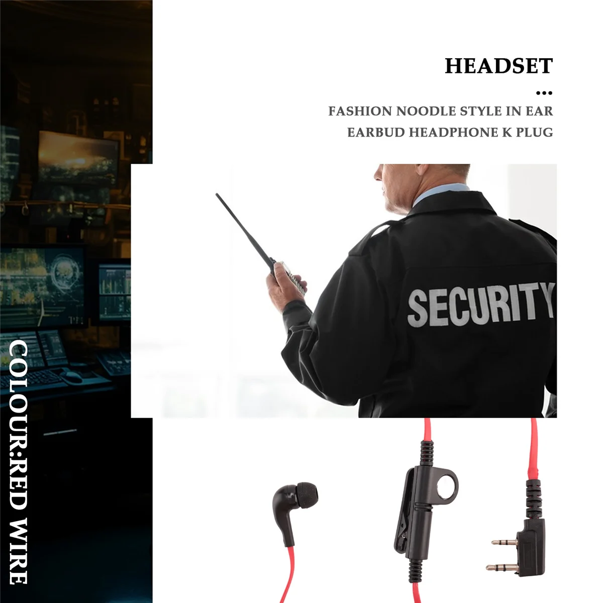 2-контактные наушники-вкладыши в стиле лапша