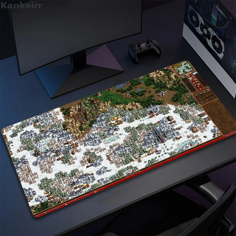 

Gamer Mouse Pad Anime Heroes of Might and Magic 3 Map Laptop Accessories Gaming Laptops Keyboard Mat Desk Protector Deskmat Mats