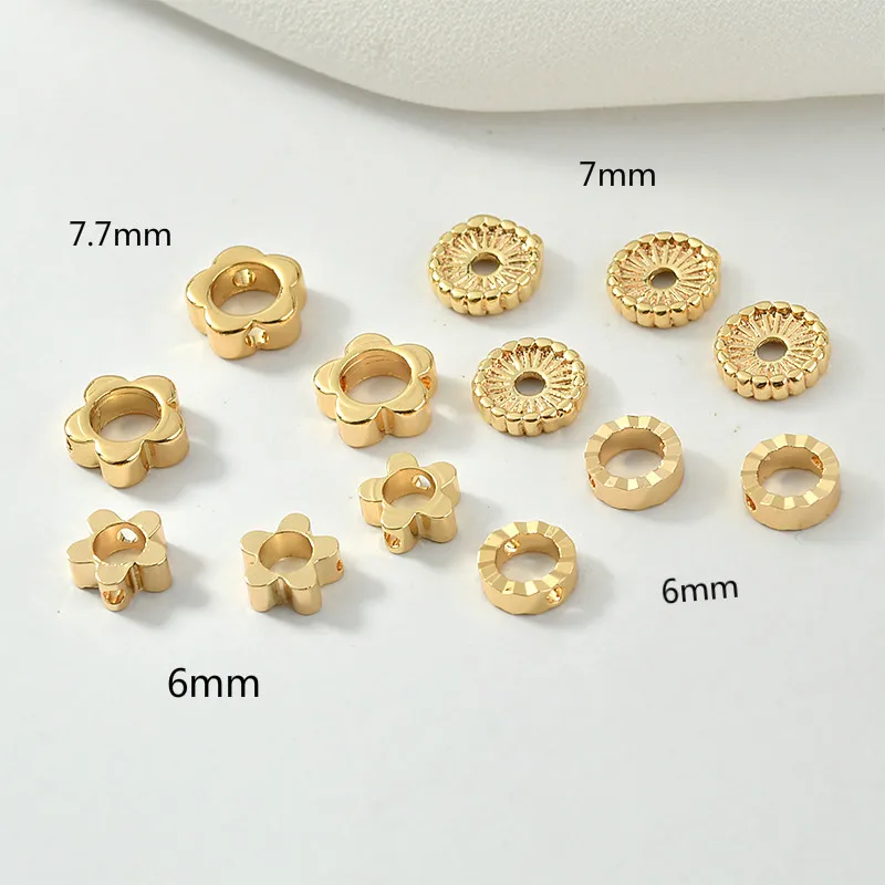 

6 шт., медные круглые серьги, браслет, ожерелье