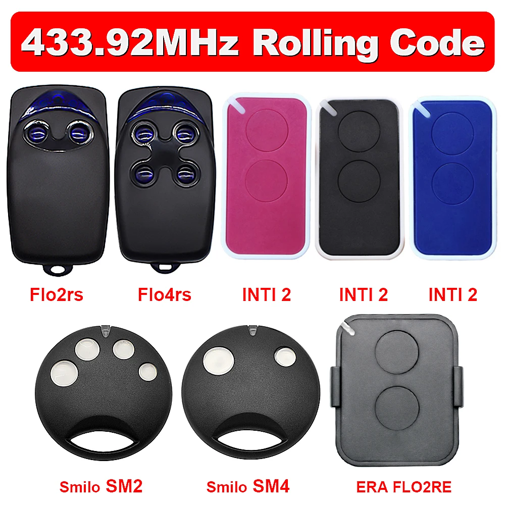 Nice Flo2rs Flo4rs Era One Пульт Дистанционного Управления Для Открывания Гаражных Ворот 433