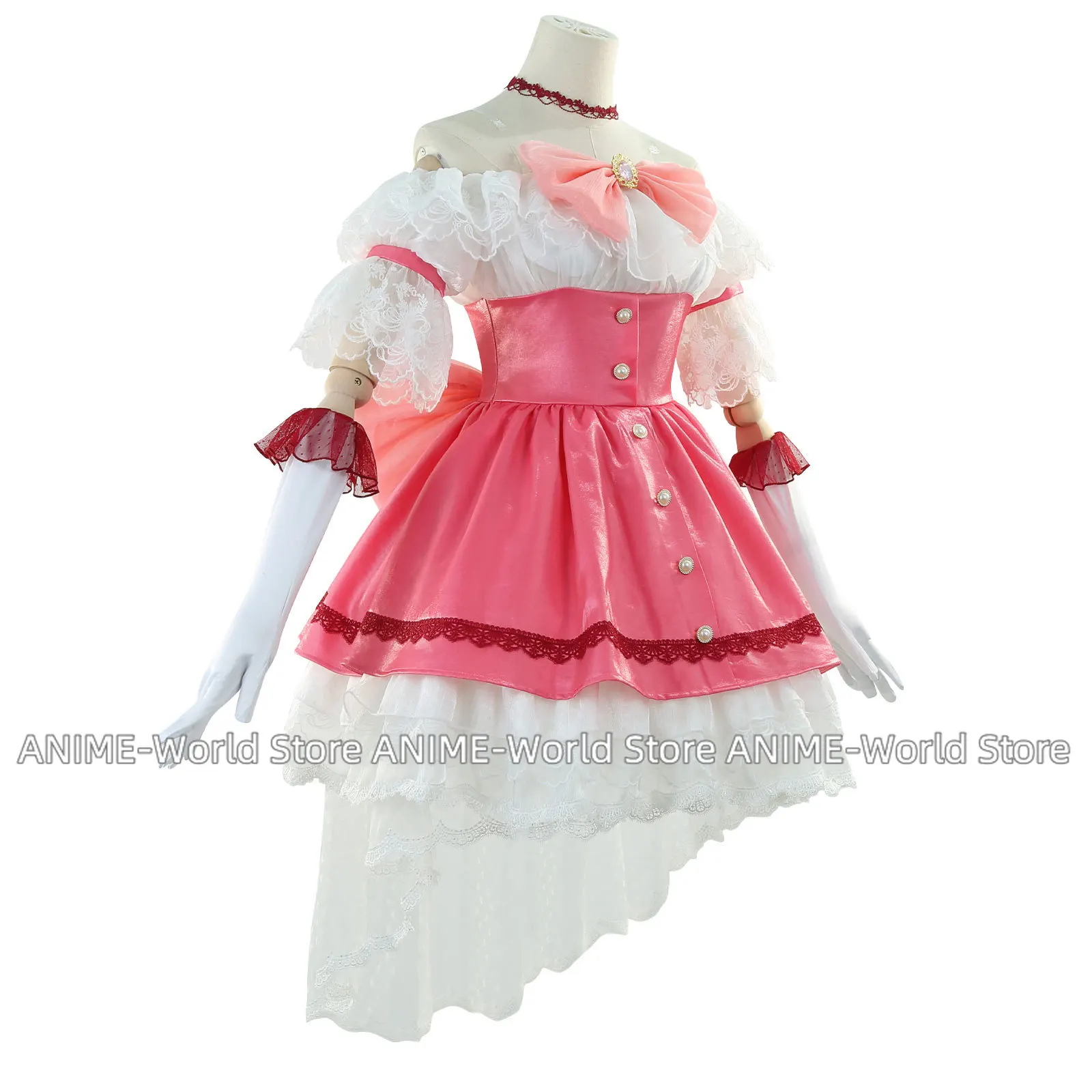 Канаме Мадока Косплей Костюм Аниме Puella Magi Madoka Magica Женщины Девушки Прекрасное