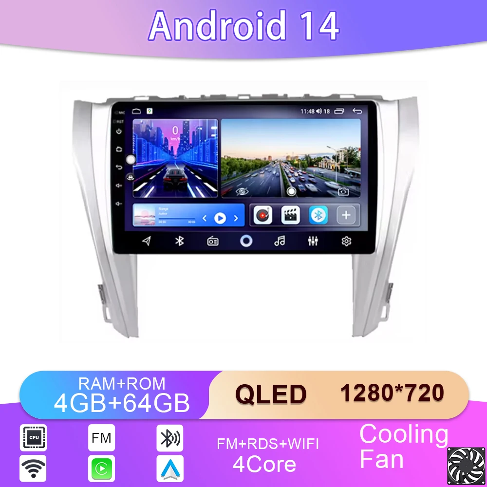 Android 13 для Toyota Camry 2015 2016 2017 радио мультимедийная стереосистема экран