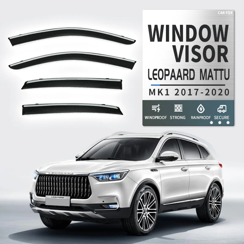 Фото Для Leopaard MATTU 2017-2020: автомобильные дефлекторы окон, навесы, защита от ветра, дождя и солнца, аксессуары для авто. №1