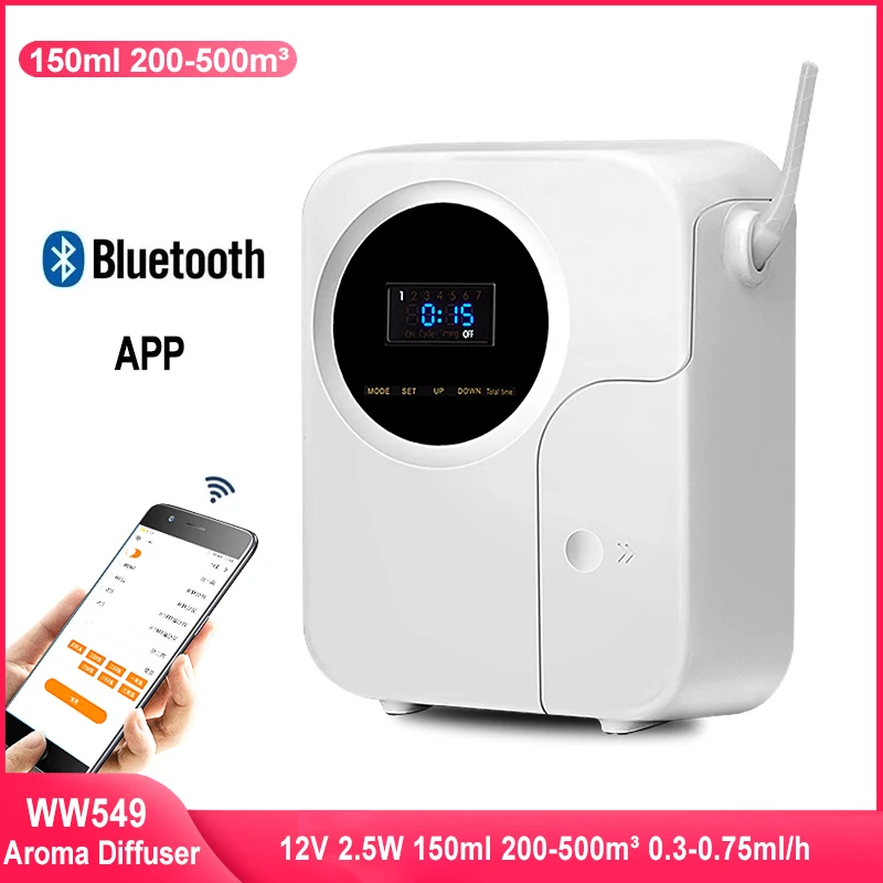 

500m³ Large Area Hotel Aroma Diffuser With Bluetooth & App 150ml Water Oil Dual-purpose Aromatherapy Machine For Home Office