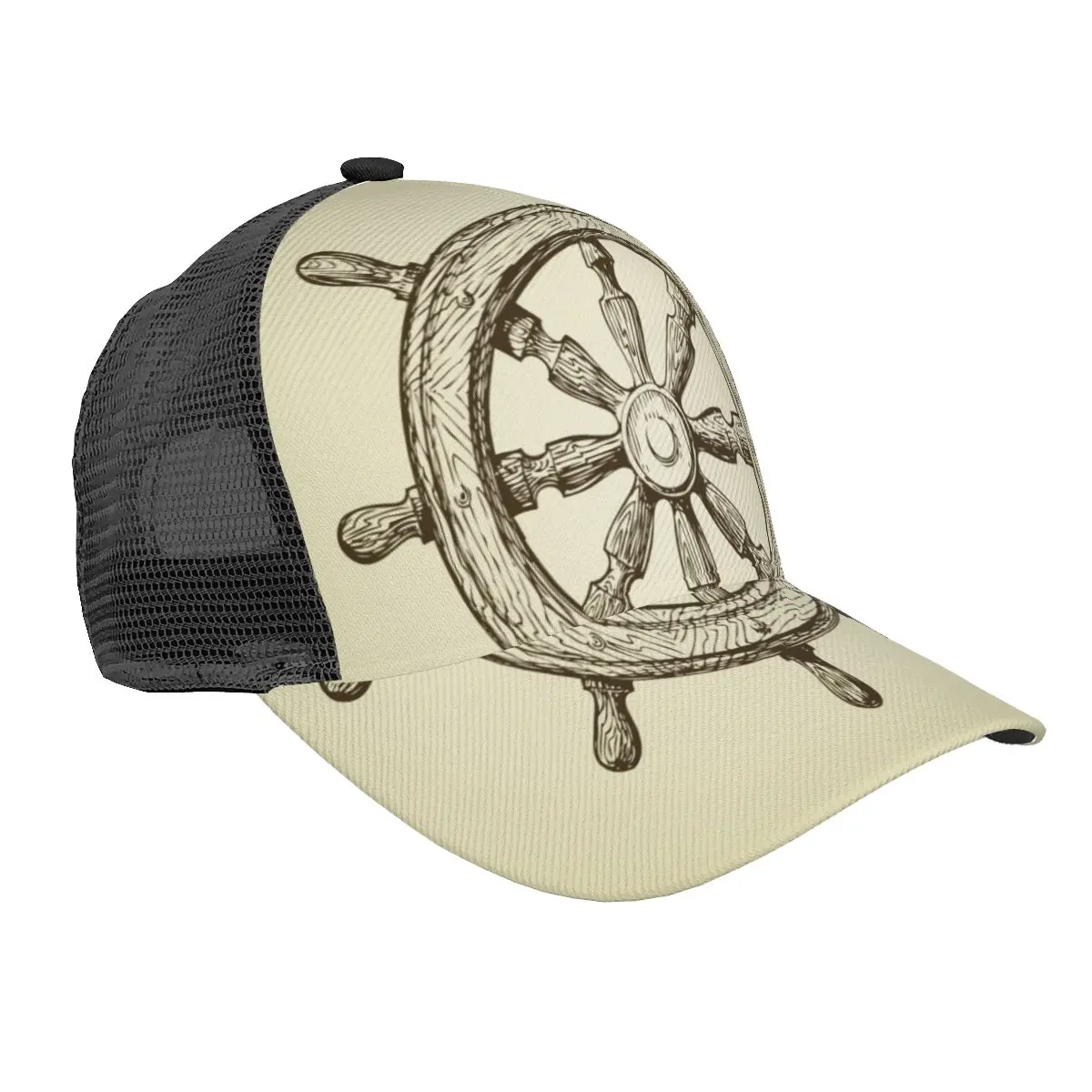 

Кепка унисекс, повседневная сетчатая бейсболка, винтажная Регулируемая Снэпбэк Кепка с колесами для кораблей в стиле хип-хоп, Кепка-тракер