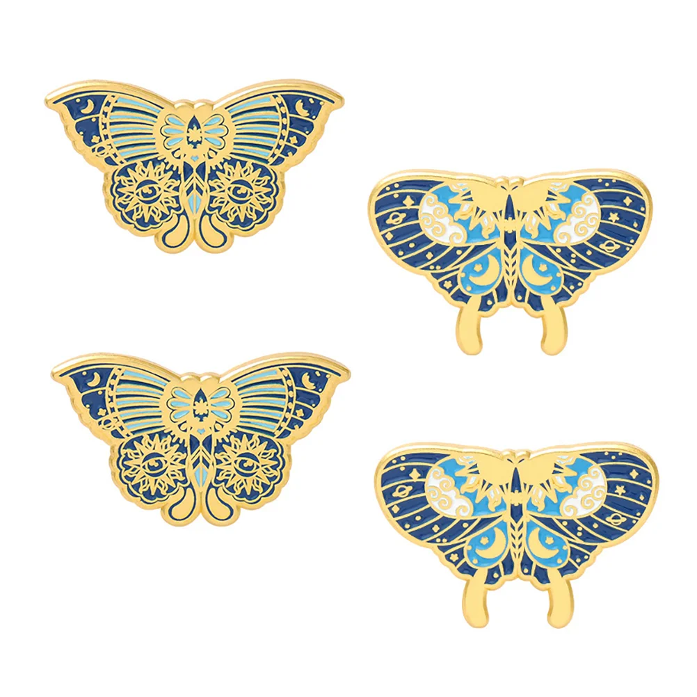 Брошь-бабочка из 4 шт. креативная булавка для груди с бабочками милая