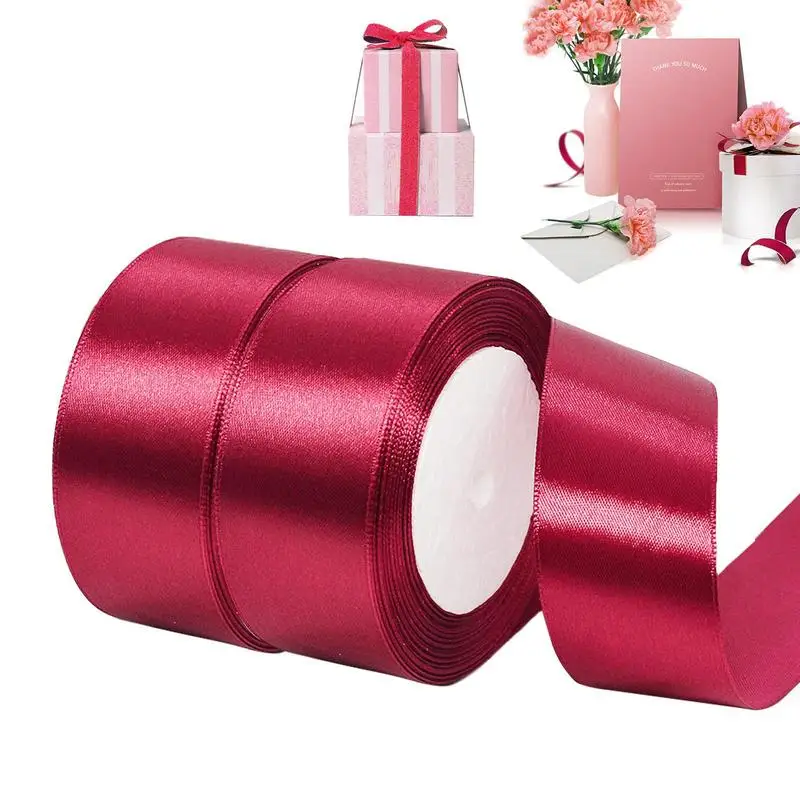 

Gift Wrap Ribbon 2pcs Floral Ribbon For Bouquets Double Faced Polyester Ribbons For Crafts Wedding Valentines Birthday And Party