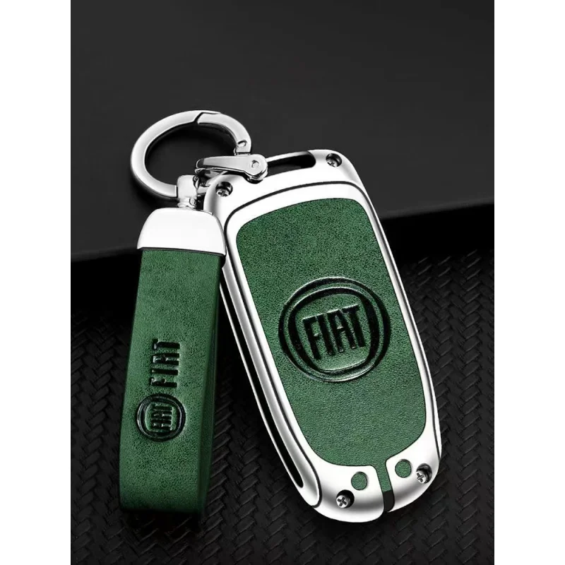 

Zinc Alloy Car Remote Key Full Cover Case Fob For Fiat Freemont 500 500L 500X 2/3/4/5 Button 2016 2017 2018 2019 Key Protector