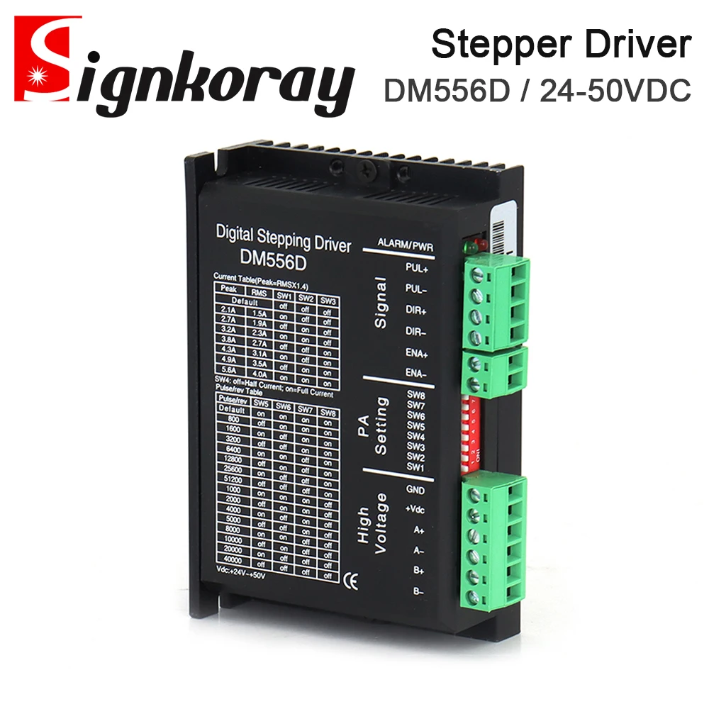 Двухфазный цифровой шаговый Драйвер SignkoRay DM556D, 24-50 В постоянного тока, используется для лазерной фотолампы с ЧПУ