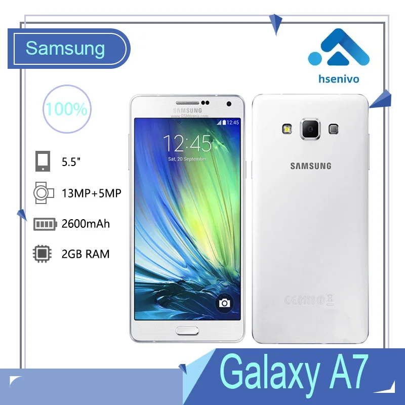 Samsung A7 Refurbished-Original Samsung Galaxy A7 A7000 4G phone Octa-core 1080P 5.5'' 13.0MP 2G RAM 16G ROM Dual SIM Smartphone