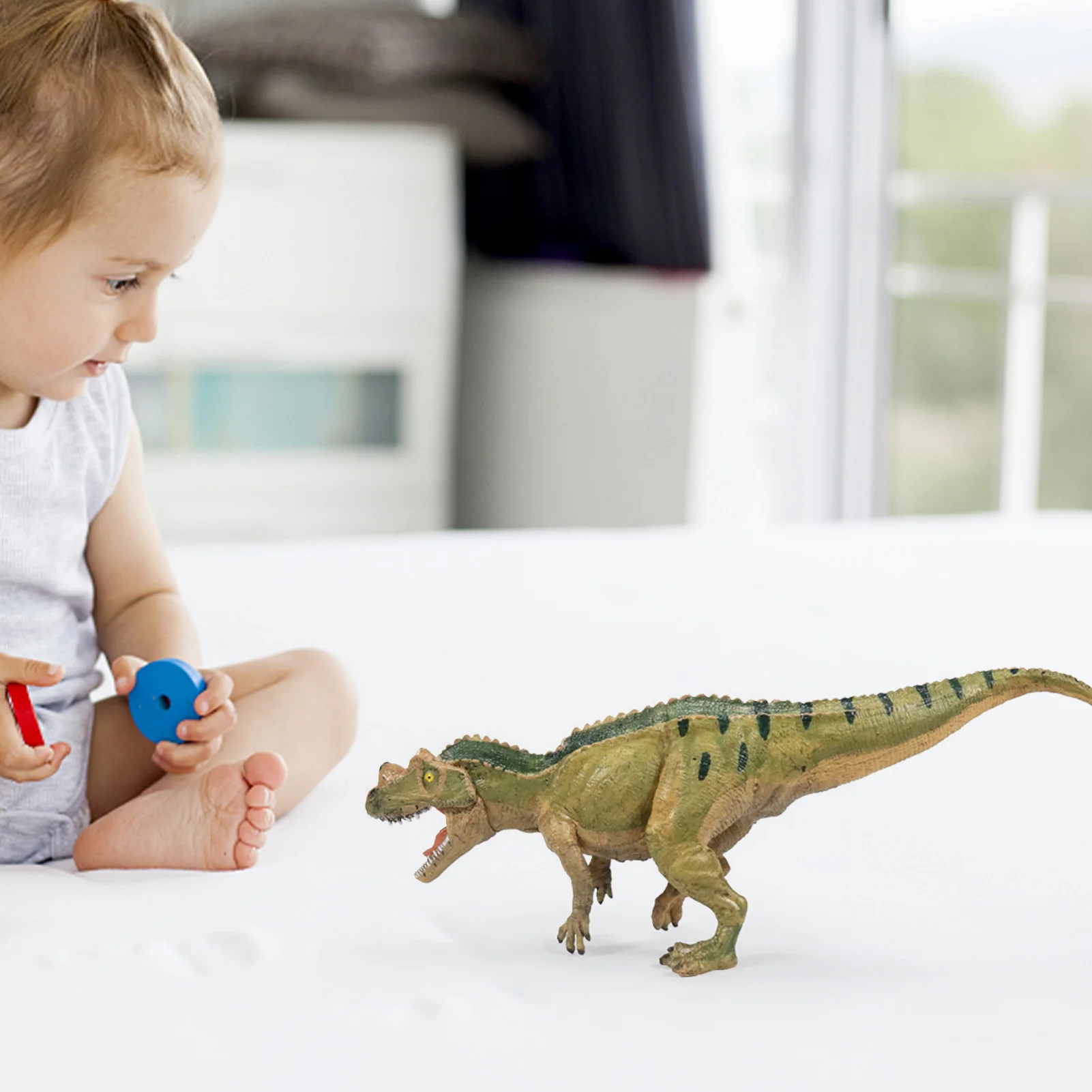 Доисторический динозавр модель Ceratosaurus имитация подвижные челюсти игрушки для