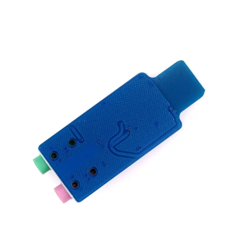 Фото Модуль аудиоинтерфейса USB CM108, 2 шт., внешняя звуковая карта без драйверов, 24-битный ADC/DAC, 3,5-мм стереоразъем I2S №2
