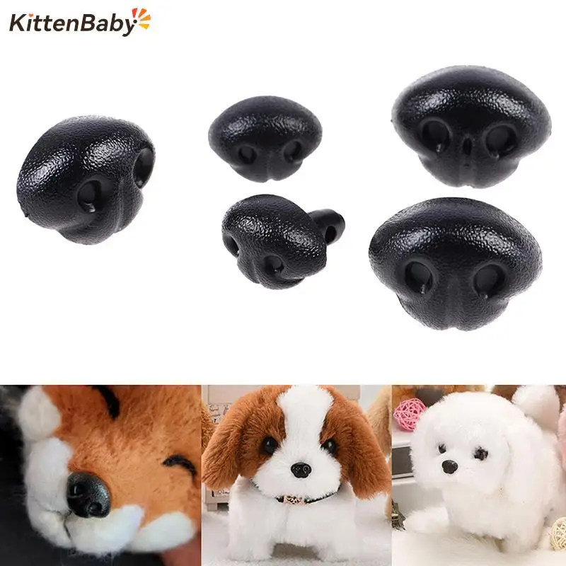 

20Pcs 15/18/20mm Dog Noses Smooth Plug-in Animal Plastic Noses DIY Accessories For Crochet Toy Doll Making Supply Doll