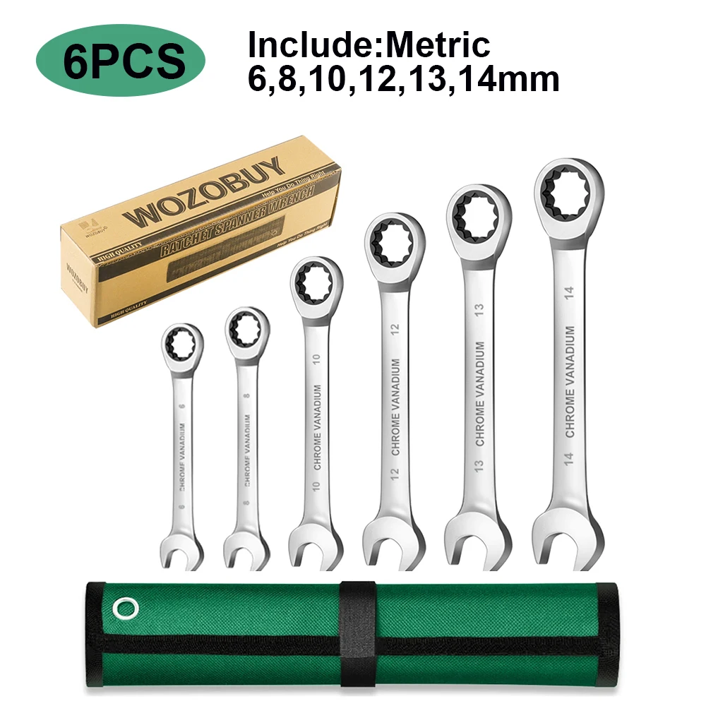 

Набор гаечных ключей WOZOBUY 6-12 шт.