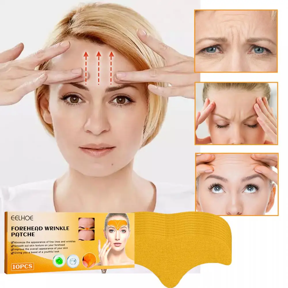 

10/100 Pcs Forehead Wrinkle Patches Hydrolyzed Collagen Facial Skin Lifting Remover Fine Lines Wrinkles Strips Face Skin Care