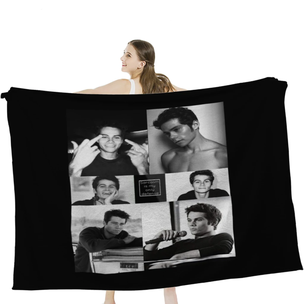 

Dylan O'Brien Soft Velvet Blanket Lightweight Bed Blanket Home Decor Fleece Blanket