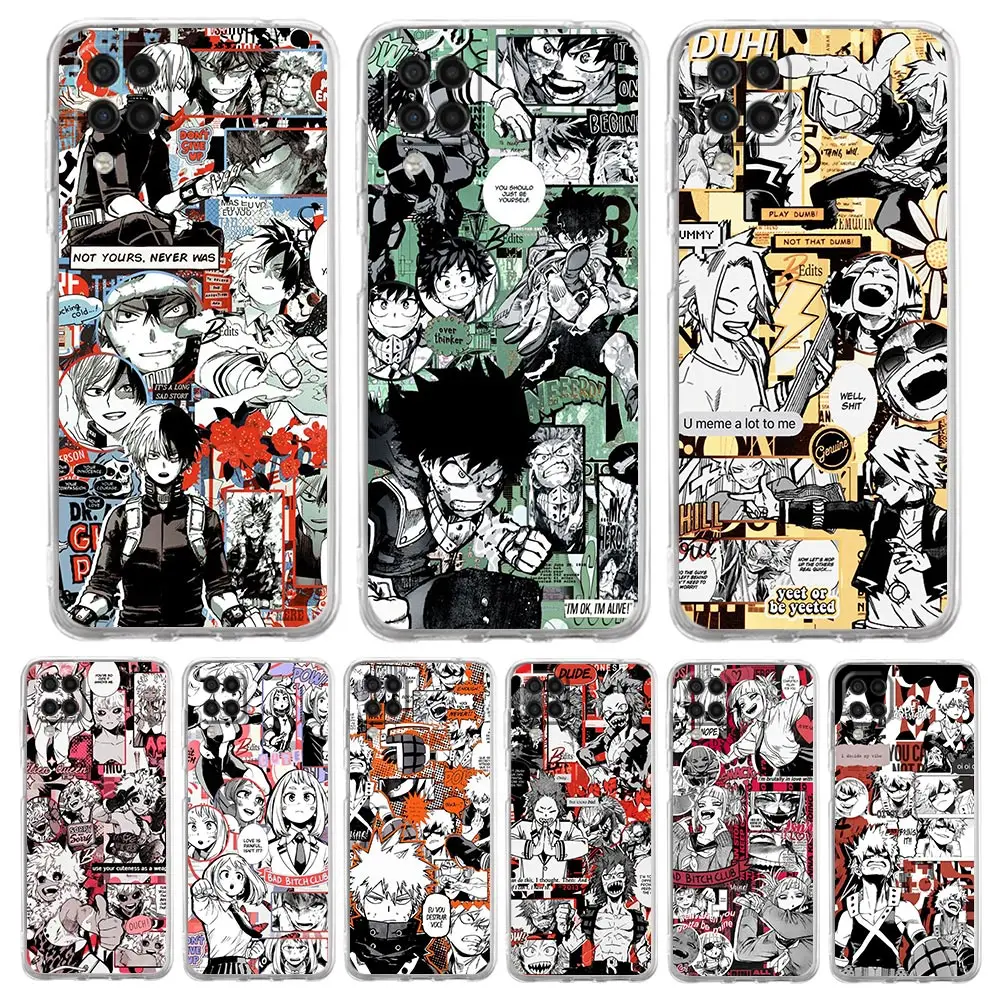 

Anime My Hero Academia Phone Case For Samsung A03 A13 A23 A33 A53 A73 Galaxy A01 A03s A11 A21s A31 A41 A51 A52 A71 M22 M31 Cover